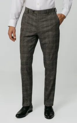 Bruin geruite broek