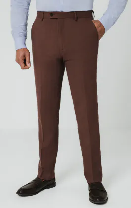 Mokka linnen broek
