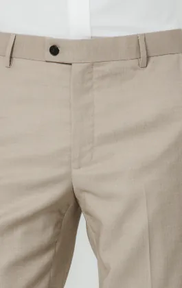 Stone sharkskin broek