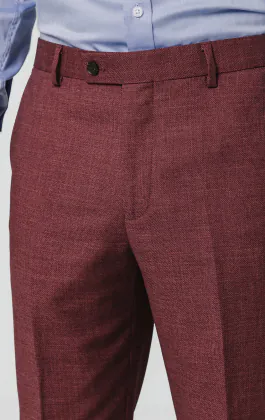 Moerbei getextureerd broek