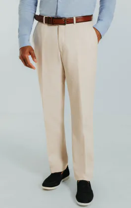 Crème linnen pantalon