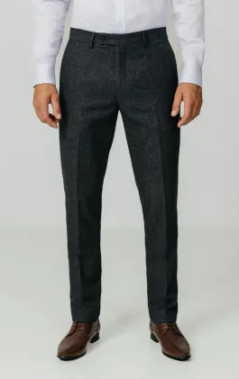 Grijs donegal tweed pantalon