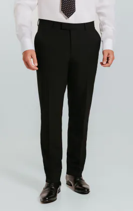 Zwart slank gesneden pantalon
