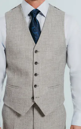 Grijs flanellen gilet