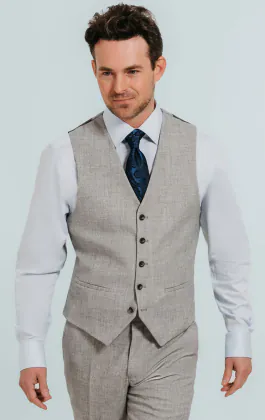 Grijs flanellen gilet