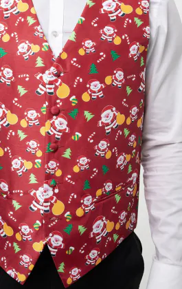 'Happy Santa Claus' Feestelijke Kerst Gilet