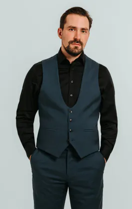 Teal gilet