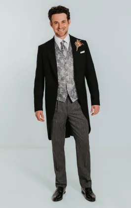 Grijs paisley gilet