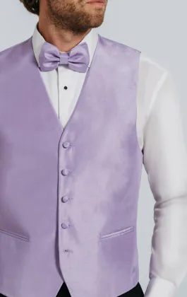 Lavendel poly dupion gilet