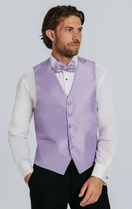 Lavendel poly dupion gilet