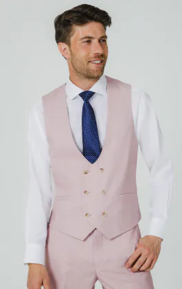 Roze sharkskin gilet