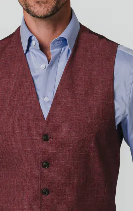 Moerbei getextureerd gilet
