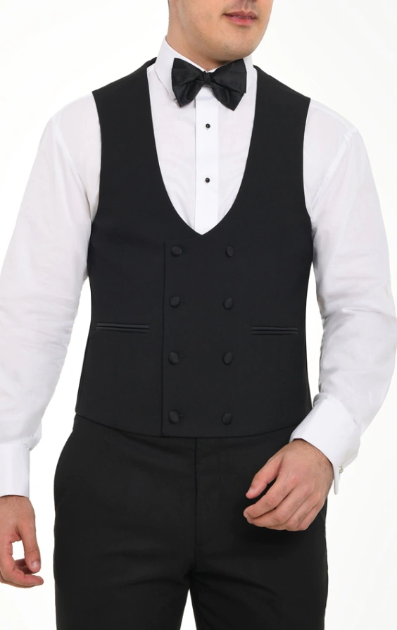 YND Heren Slim Fit 3-delige pak, één knop Solid Jacket Vest Broek Set met Tie - groen - XS